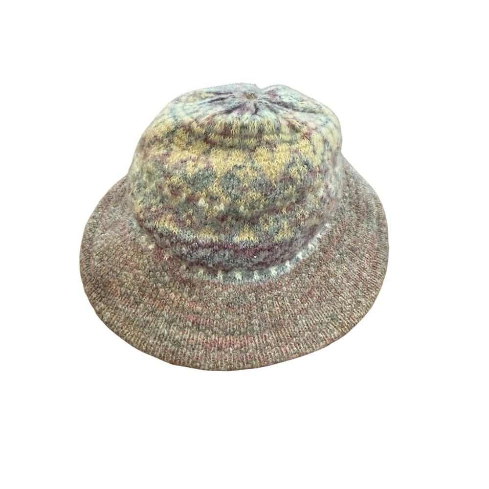 VTG Wool Blend Made In Italy One Size Knit Beanie Hat Strawbridge Clothier